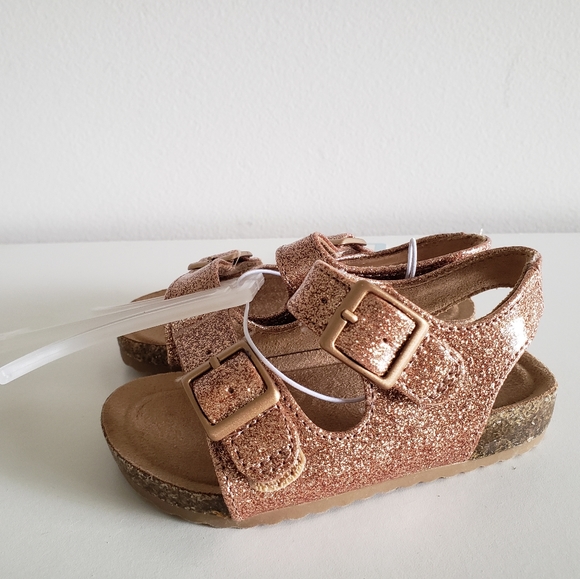 Cat & Jack Shoes Toddler Girls Rose Gold Reagan Sandals Size 5